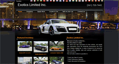 Desktop Screenshot of exoticslimited.com